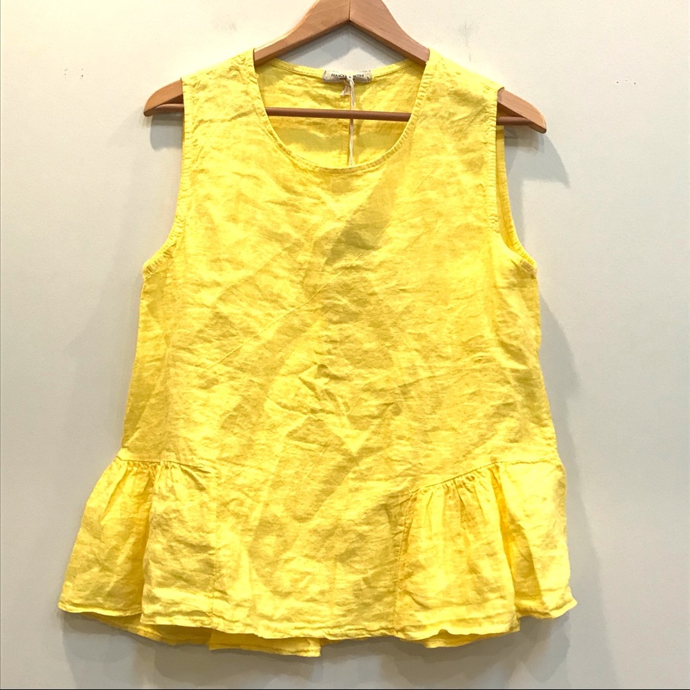 🌼Francesca Bettini Linen Babydoll Tank (Lg) NWT! 🌼